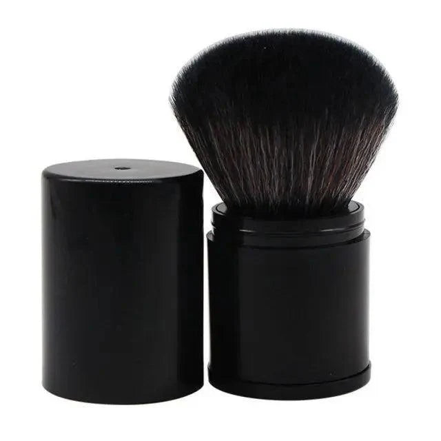 New Luxury Convenient And Retractable Makeup Brush One Large Powder Blush Brush With Lid Full Set Of Beauty Tools Convenient