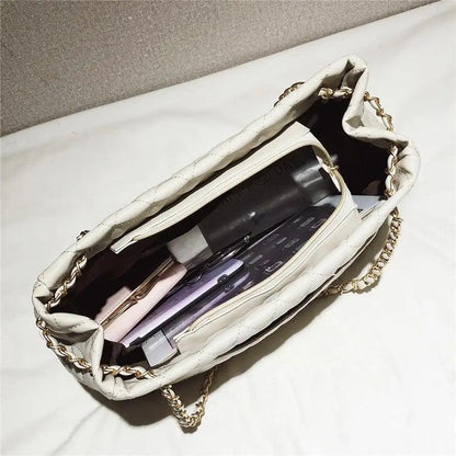 Women Pu Leather Shoulder Bag Fashionable Designer Luxury Female Large Capacity Crossbody Bag