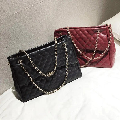 Women Pu Leather Shoulder Bag Fashionable Designer Luxury Female Large Capacity Crossbody Bag