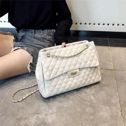 Women Pu Leather Shoulder Bag Fashionable Designer Luxury Female Large Capacity Crossbody Bag