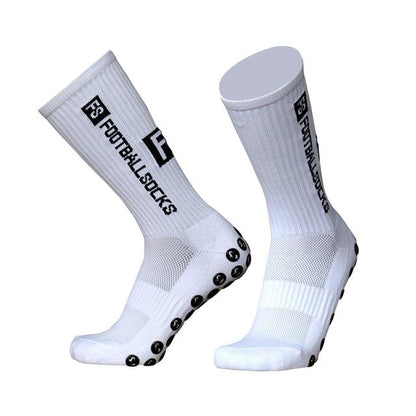 Unisex Cycling Socks Football Socks Round Silicone Suction Cup Grip Anti Slip Soccer Socks Sports Baseball Rugby Socks For Men And Women
