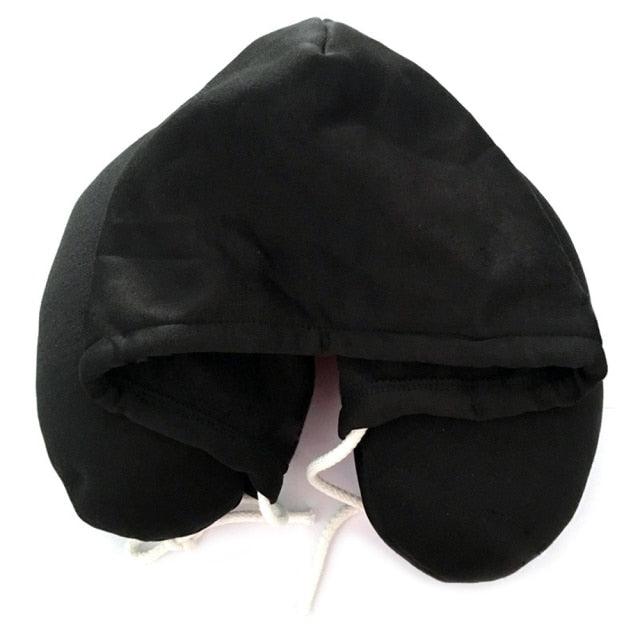 New Travel Hooded U-Shaped Pillow Cushion Car Office Airplane Head Rest Neck Neck Pillow Inflatable Travel Pillow Comfortably Supports The Head Support U-Shaped Luxury Memory Foam Neck Travel Pillow with Hoodie Neck Pillow
