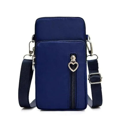 New Trendy Crossbody Zipper  Shoulder Bag For Ladies And Girls Multifunction Handbag Wrist Purse For Females