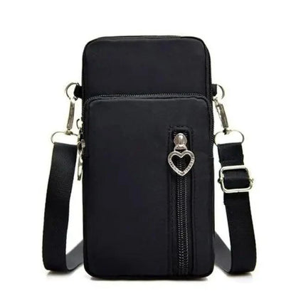 New Trendy Crossbody Zipper  Shoulder Bag For Ladies And Girls Multifunction Handbag Wrist Purse For Females