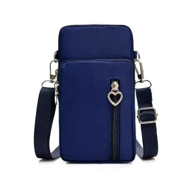New Trendy Crossbody Zipper  Shoulder Bag For Ladies And Girls Multifunction Handbag Wrist Purse For Females