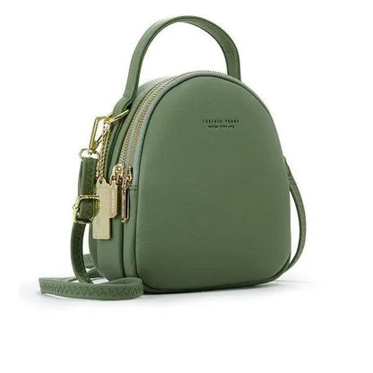 New Versatile Big Capacity 3 Layer Women Backpack Fashionable Small Backpack For Ladies Soft Leather Shoulder Crossbody bag for Female