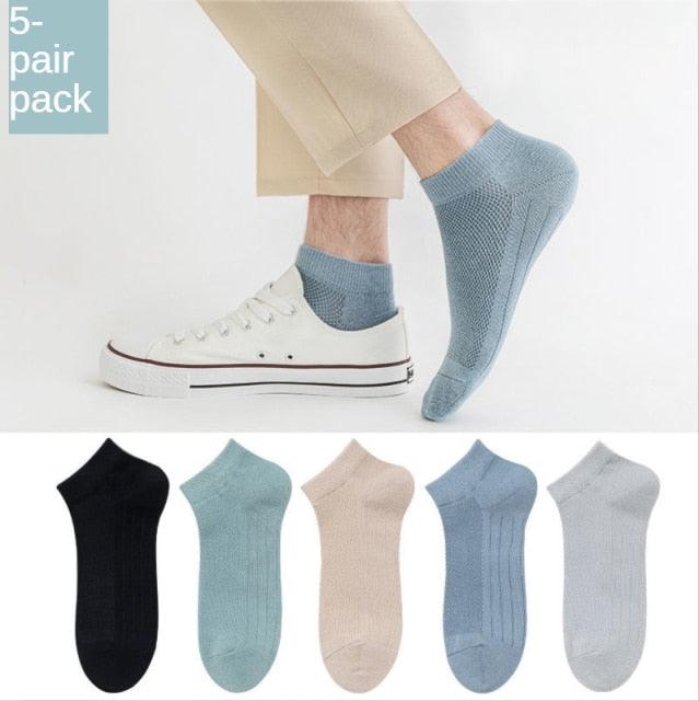 New Women Mesh Short Socks Invisible Ankle Socks Pack Ladies Spring Summer Breathable Thin Boat Socks Set