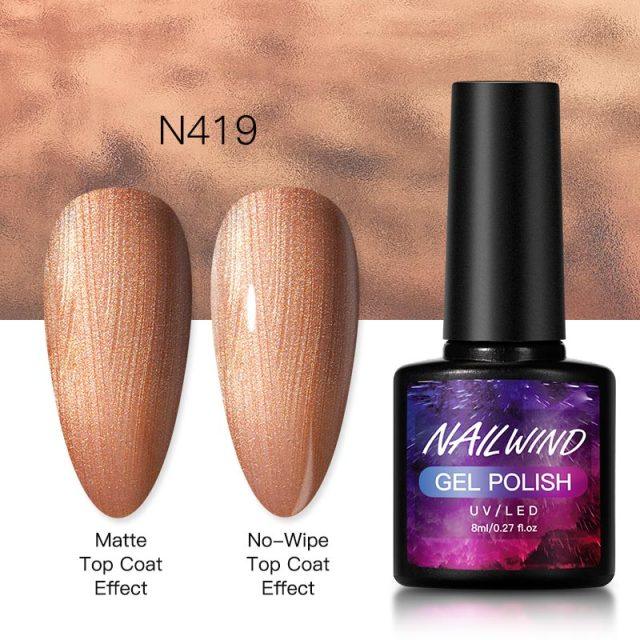 New Womens Fashion Gel Nail Polish UV LED Semi Permanent Matt Glossy Effect Luxury Manicure Design