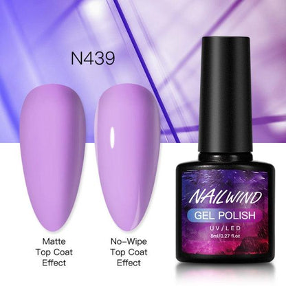 New Womens Fashion Gel Nail Polish UV LED Semi Permanent Matt Glossy Effect Luxury Manicure Design