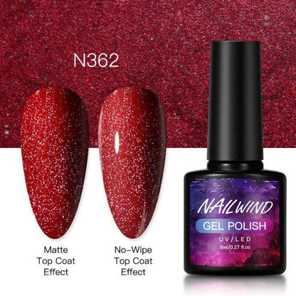 New Womens Fashion Gel Nail Polish UV LED Semi Permanent Matt Glossy Effect Luxury Manicure Design