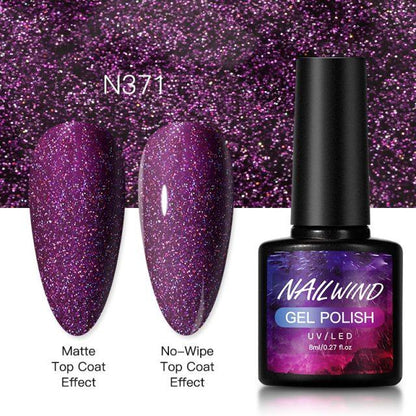 New Womens Fashion Gel Nail Polish UV LED Semi Permanent Matt Glossy Effect Luxury Manicure Design