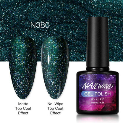 New Womens Fashion Gel Nail Polish UV LED Semi Permanent Matt Glossy Effect Luxury Manicure Design