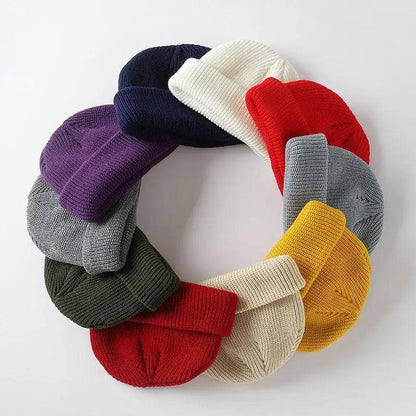 Outdoor Warm One Size Comfortable Short Style Cap Unisex Autumn Cap For Men And Women Soft Beanies