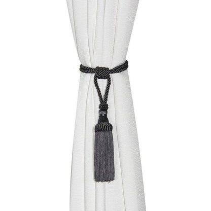 Polyester Tassel Curtain Tieback Handmade Hanging Tassels Fringe Curtains Holder Buckle Rope Decor Room Accessories European Style High-Grade Curtains Tieback Rope Tassel Holdbacks