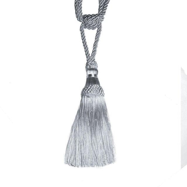 Polyester Tassel Curtain Tieback Handmade Hanging Tassels Fringe Curtains Holder Buckle Rope Decor Room Accessories European Style High-Grade Curtains Tieback Rope Tassel Holdbacks