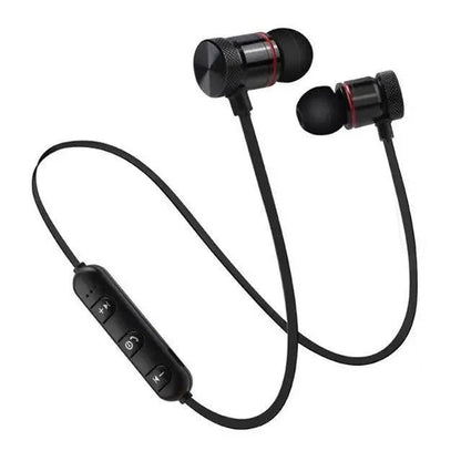 Portable Magnetic Sport Bluetooth Wireless Stereo Earphones For Workout Gym Noise Cancelling Earphones
