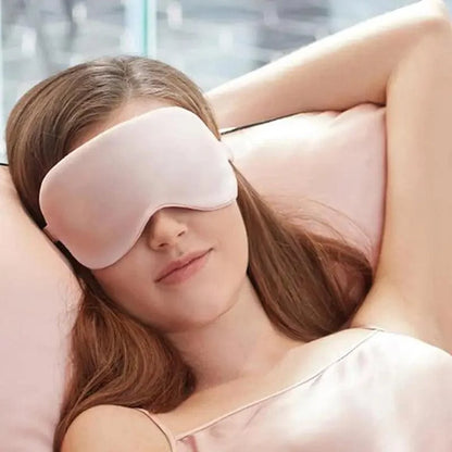 Portable Sleeping Eye Mask Cover Eye Patch Smooth Blindfold Rest Relax Eye Cover Soft And Comfortable Night Blindfold For Women