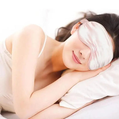 Portable Sleeping Eye Mask Cover Eye Patch Smooth Blindfold Rest Relax Eye Cover Soft And Comfortable Night Blindfold For Women