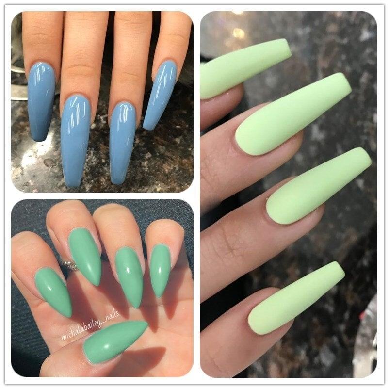 2022 Modern Spring Green Gel Nail Polish Colorful UV LED  Long Lasting Varnish Modern High Quality Design For Girls and Womens