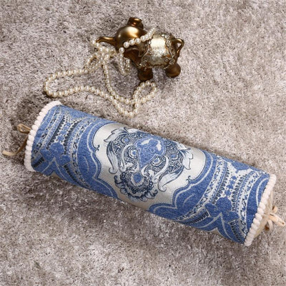 New Classical Luxury Cylindrical Cotton And Linen Pillow Roll Cushion Sofa Throw Polyester Cotton Linen Pillowcase Sofa Cushion Cover Backrest Home Chair Modern Colorful Design 15X50CM