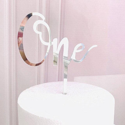 Acrylic One Cake Topper Top Cake One Cake Topper Birthday Cake Topper Double Sided For Anniversaries And Parties  Birthday Party Cupcake Toppers Flags Wedding Baby Shower Supplies Lovely Baking Dessert Decorations