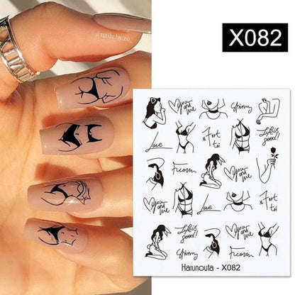 Spring Simple Green Theme Water Decal Sticker Flower Leaf Tree Summer Slider For Manicuring Nail Art Watermarks Art Decoration Manicure Tools Nail Watermark Decals iridescent Decoration Nail Self-Adhesive Decals Nail Stickers Water Transfer Fresh Nail