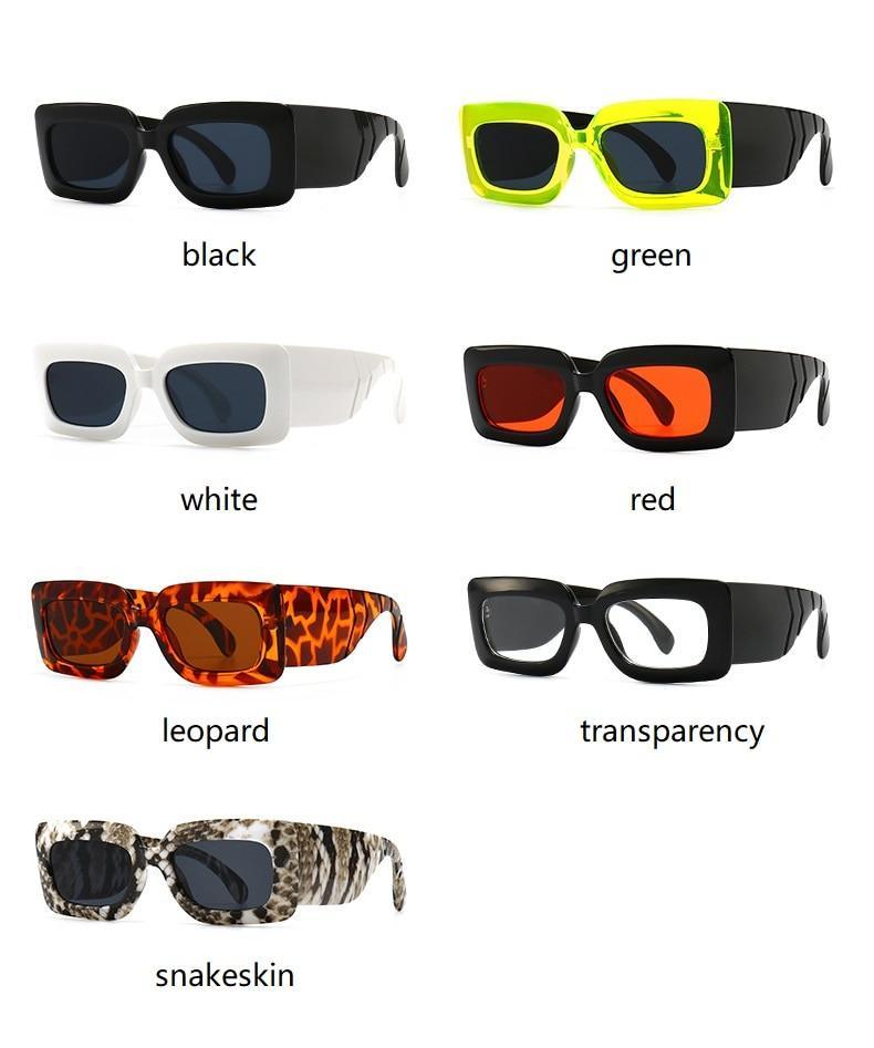 Oversized Square Sunglasses Classic Square Sunglasses For Men & Women Sun Glasses In Snake Pattern For Traveling Shades Female