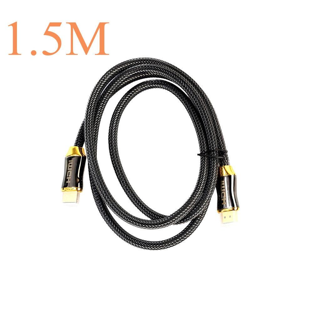 4K Display Port To HDMI Cable Adapter HDMI To HDMI Cable High Speed 2.0 Golden Plated Connection Cable Cord Compatible For UHD FHD