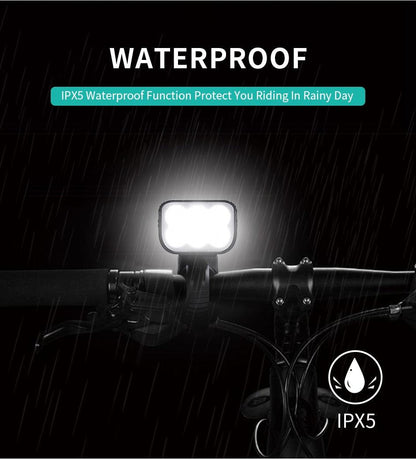 Bike Light Rainproof USB Rechargeable LED Bicycle Light Super Bright Flashlight Rechargeable Bicycle Light Bicycle Front Headlight LED Bike Headlight 3 Light Mode Fits All Bicycles Mountain Road