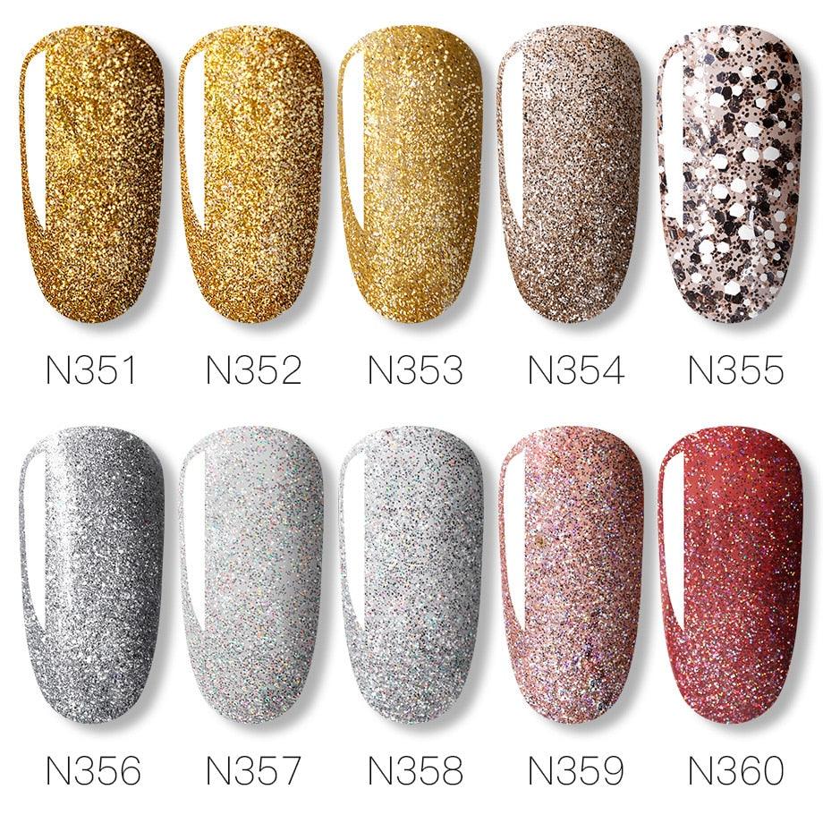 New Womens Fashion Gel Nail Polish UV LED Semi Permanent Matt Glossy Effect Luxury Manicure Design