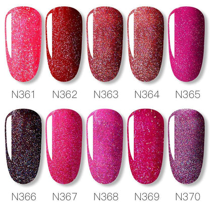New Womens Fashion Gel Nail Polish UV LED Semi Permanent Matt Glossy Effect Luxury Manicure Design