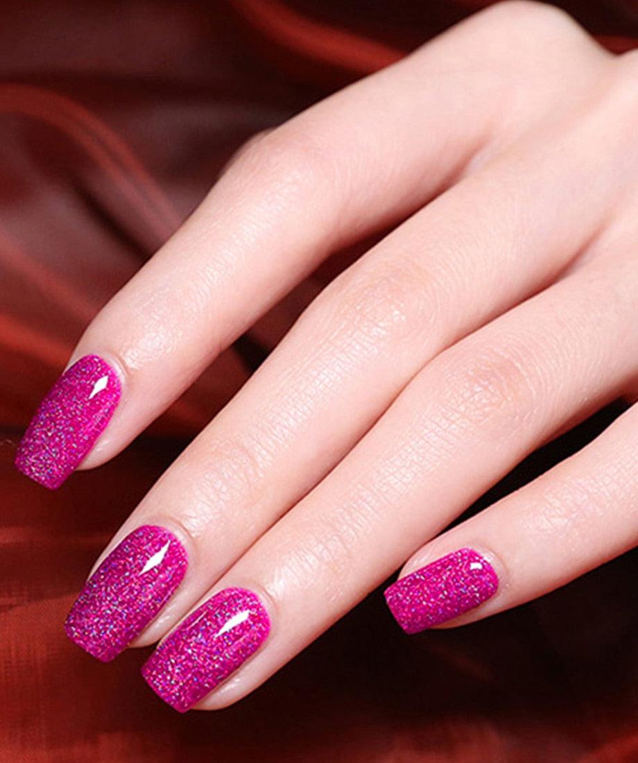 New Womens Fashion Gel Nail Polish UV LED Semi Permanent Matt Glossy Effect Luxury Manicure Design