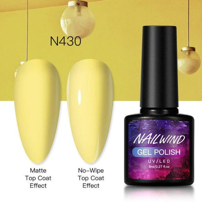 New Womens Fashion Gel Nail Polish UV LED Semi Permanent Matt Glossy Effect Luxury Manicure Design