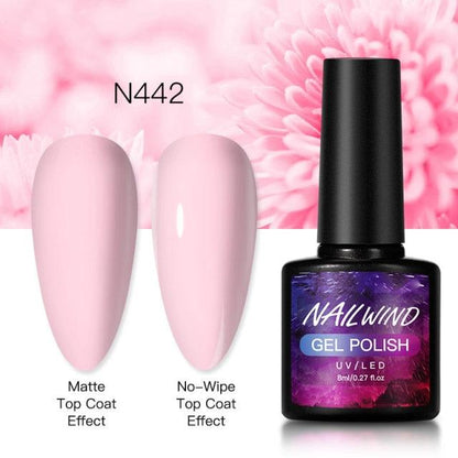 New Womens Fashion Gel Nail Polish UV LED Semi Permanent Matt Glossy Effect Luxury Manicure Design