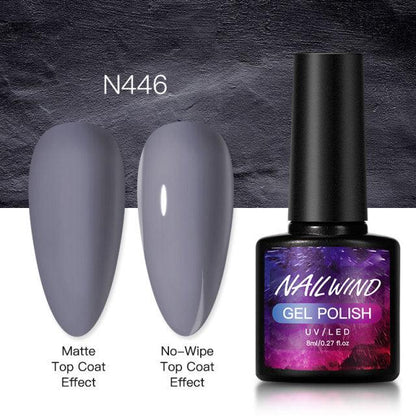 New Womens Fashion Gel Nail Polish UV LED Semi Permanent Matt Glossy Effect Luxury Manicure Design