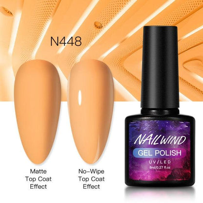 New Womens Fashion Gel Nail Polish UV LED Semi Permanent Matt Glossy Effect Luxury Manicure Design