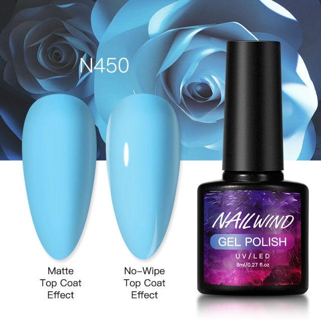 New Womens Fashion Gel Nail Polish UV LED Semi Permanent Matt Glossy Effect Luxury Manicure Design