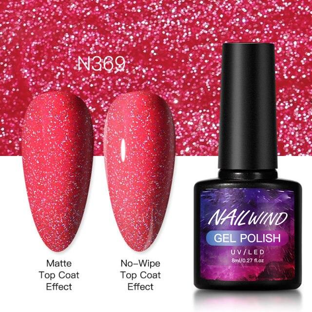 New Womens Fashion Gel Nail Polish UV LED Semi Permanent Matt Glossy Effect Luxury Manicure Design