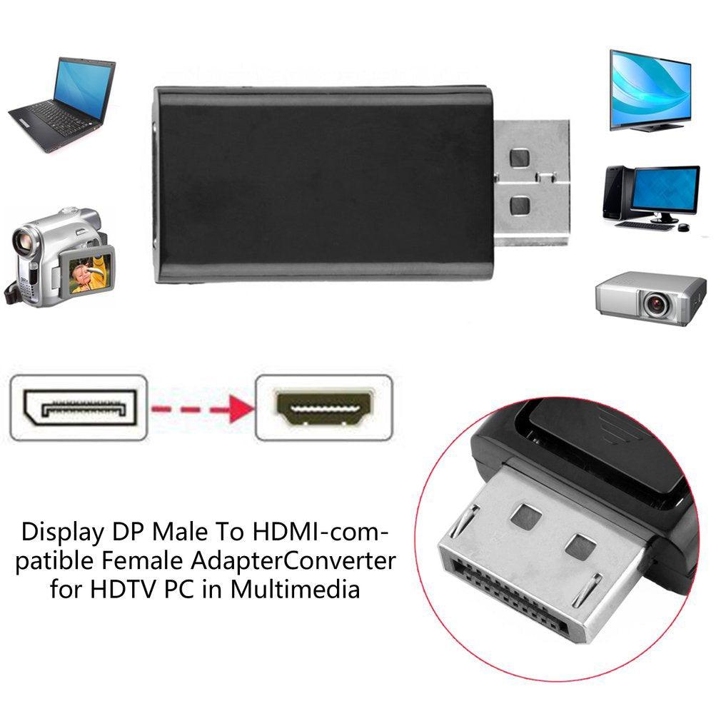 1 /10PCS 4K Hdmi-compatible 1080P Adapter  Revolution DP To HDMI Compatible With PC TV Laptop And Monitor