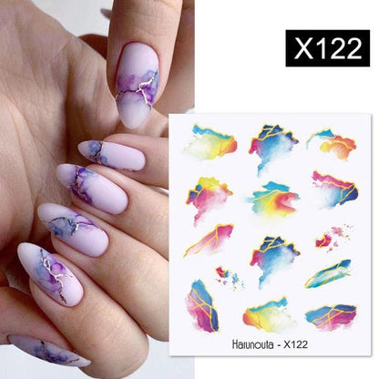 Spring Simple Green Theme Water Decal Sticker Flower Leaf Tree Summer Slider For Manicuring Nail Art Watermarks Art Decoration Manicure Tools Nail Watermark Decals iridescent Decoration Nail Self-Adhesive Decals Nail Stickers Water Transfer Fresh Nail