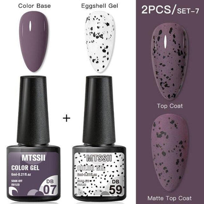 Luxury Gel Nail Polish Permanent Glossy Matte Egg Effect Elegant Stylish Eggshell Design For Women And Lady Nail Gel