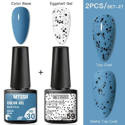 Luxury Gel Nail Polish Permanent Glossy Matte Egg Effect Elegant Stylish Eggshell Design For Women And Lady Nail Gel
