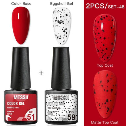 Luxury Gel Nail Polish Permanent Glossy Matte Egg Effect Elegant Stylish Eggshell Design For Women And Lady Nail Gel