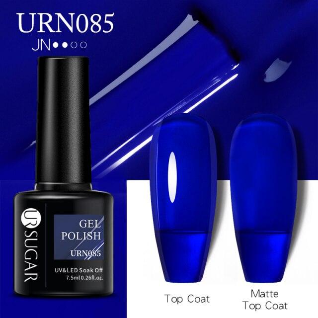Matte Pink Blue Gel Nail Polish Semi Permanent LED Nail Art Design Elegant Warm Colors For Womens
