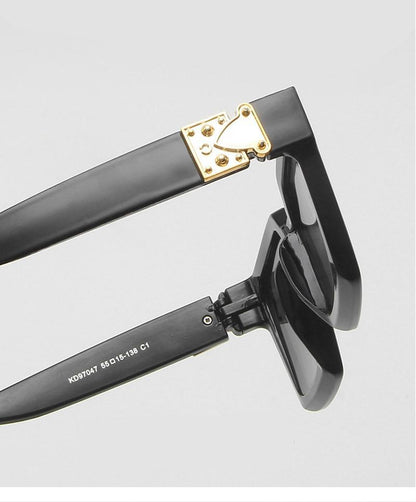 Unisex Polarized Black Summer Sunglasses Classic Style Sunglasses For Men Square Shape Design Eyeglasses For Men/Women Luxury Mirror Retro Style High Quality Glasses For Female