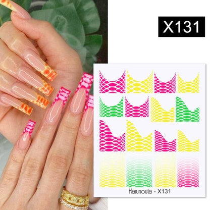 Spring Simple Green Theme Water Decal Sticker Flower Leaf Tree Summer Slider For Manicuring Nail Art Watermarks Art Decoration Manicure Tools Nail Watermark Decals iridescent Decoration Nail Self-Adhesive Decals Nail Stickers Water Transfer Fresh Nail