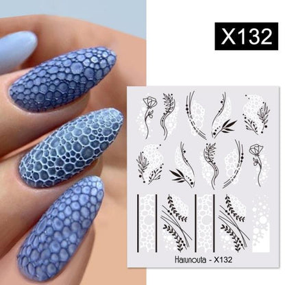 Spring Simple Green Theme Water Decal Sticker Flower Leaf Tree Summer Slider For Manicuring Nail Art Watermarks Art Decoration Manicure Tools Nail Watermark Decals iridescent Decoration Nail Self-Adhesive Decals Nail Stickers Water Transfer Fresh Nail