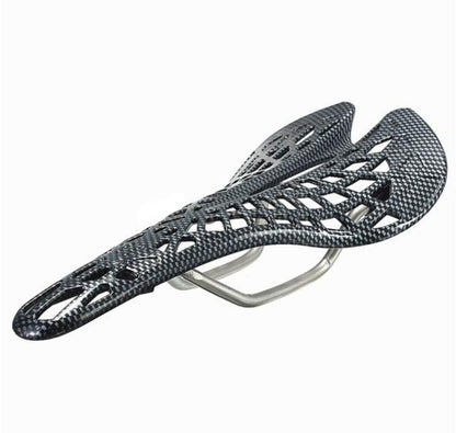 Lightweight Bicycle Front Seat Mat Bike Saddle Bicycle Seat Cushion Pad Breathable Soft Spider Web Saddle Cycling Bicycle Hollow Seat Saddle Comfy Ultra Light Mountain Bike Road Bicycle Saddle