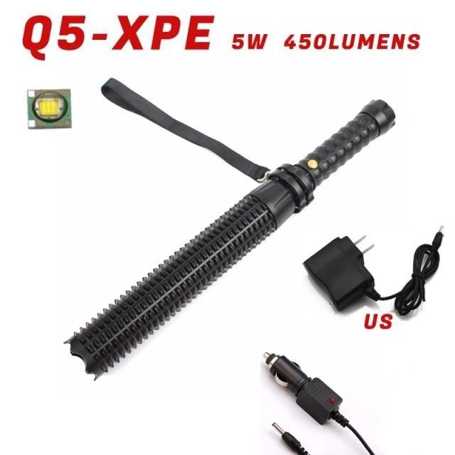 Rechargeable Adjustable LED Flashlights High Lumen Super Bright Handheld Waterproof Zoomable Portable Flashlight For Outdoor Baseball Bat Hiking CampingSelf Defense