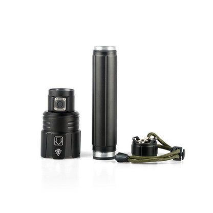Rechargeable LED Flashlight High Lumen USB Ultra Bright Adjustable Powerful Zoomable Flashlight Water Resistant For  Daily Household and Outdoor Camping Hiking Riding Running